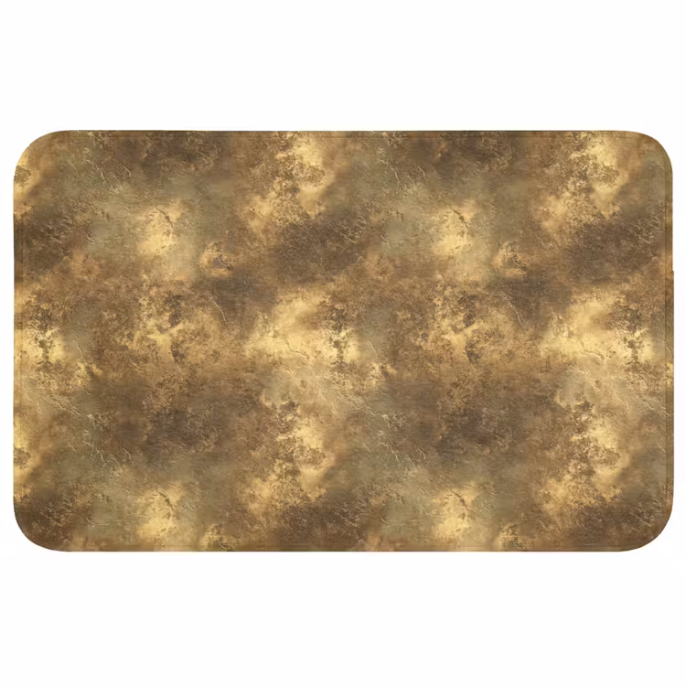 Badmat - Antiek - Metaallook - Goud — 1