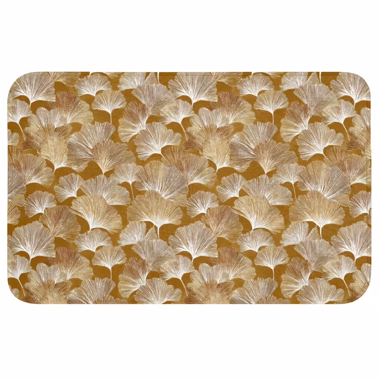 Badmat - Ginkgo - Bladeren - Goud — 1