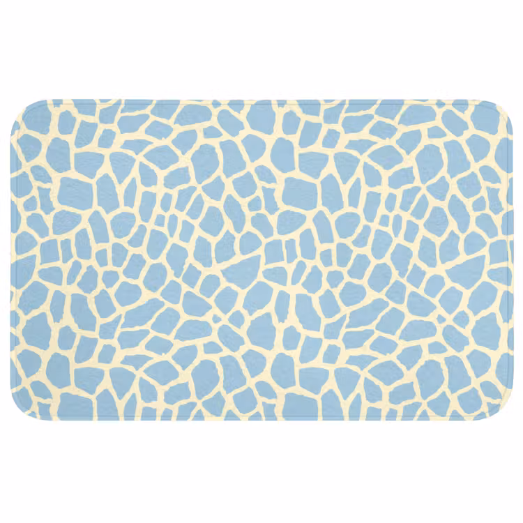 Badmat - Giraf - Modern - Blauw — 1