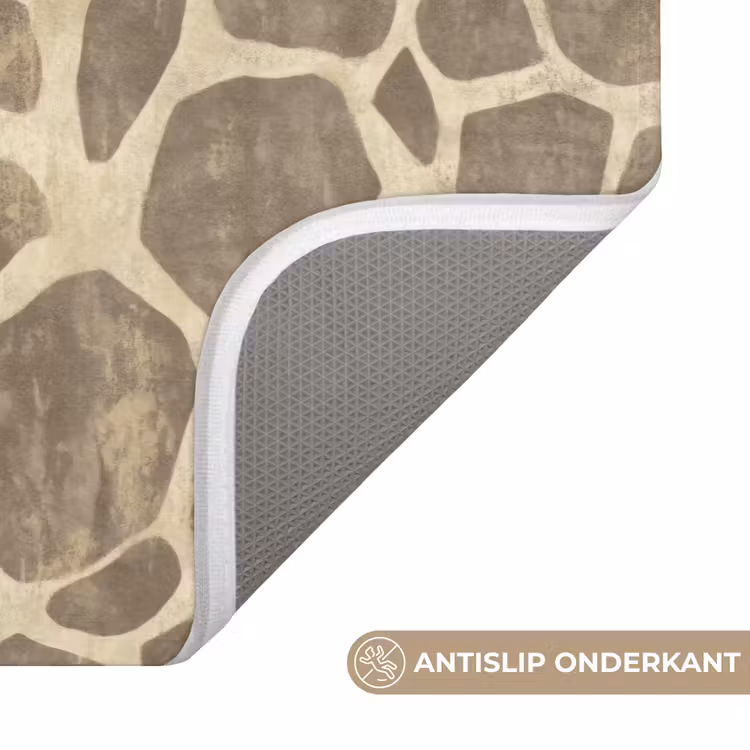 Badmat - Giraf - Patroon - Beige - Bruin — 3