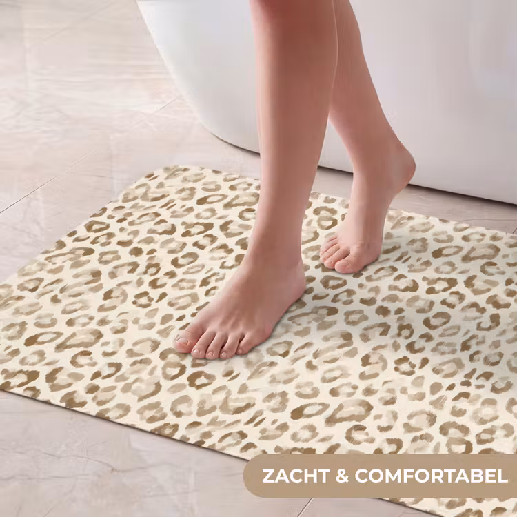 Badmat - Luipaard - Klassiek - Beige — 5