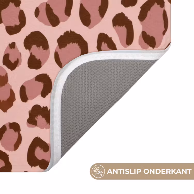 Badmat - Luipaard - Patroon - Roze — 3