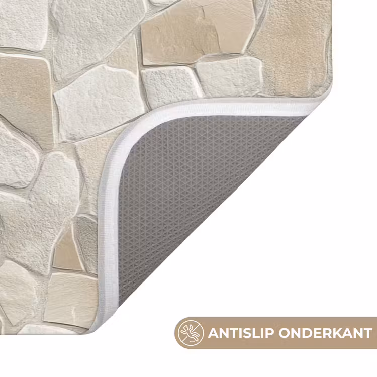 Badmat - Mozaïek - Stenen - Beige — 3