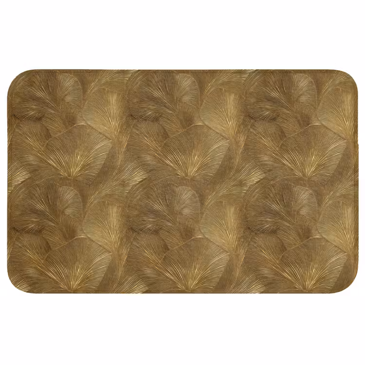 Badmat - Organisch - Lijnen - Goud — 1