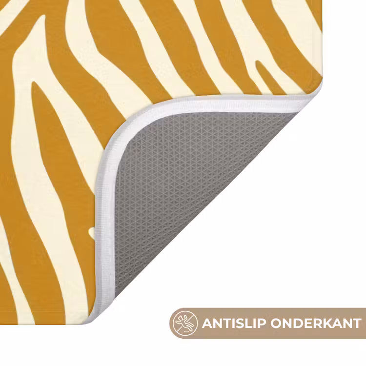 Badmat - Zebra - Klassiek - Oker - Geel — 3
