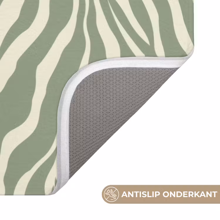 Badmat - Zebra - Motief - Groen — 3