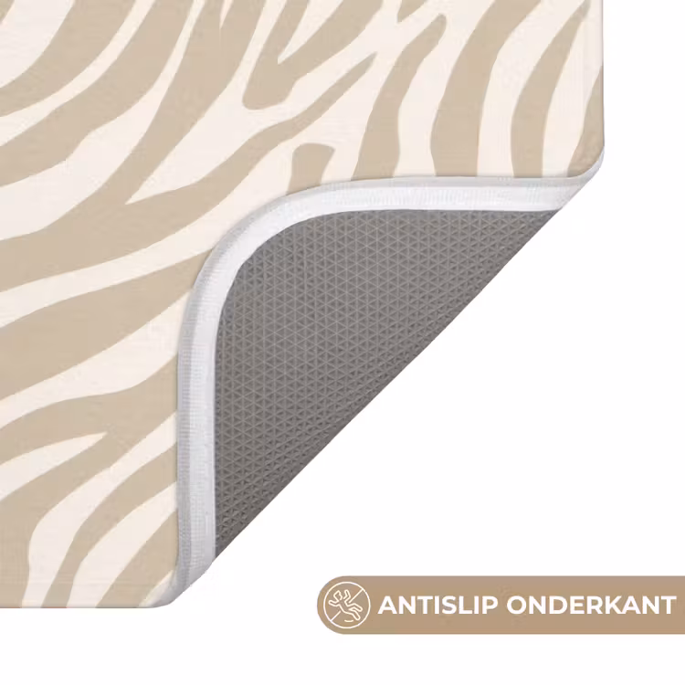 Badmat - Zebra - Patroon - Beige — 3