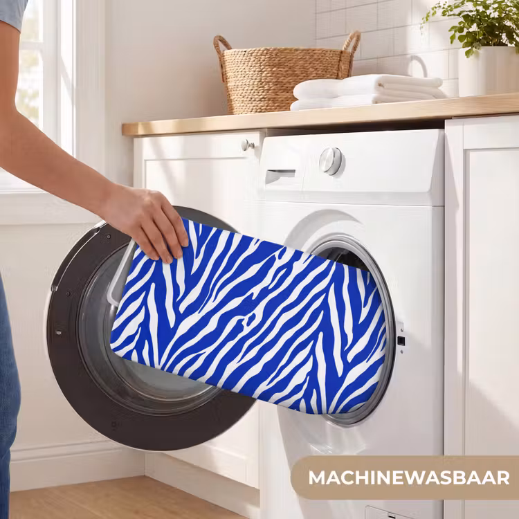 Badmat - Zebra - Patroon - Kobalt - Blauw — 7