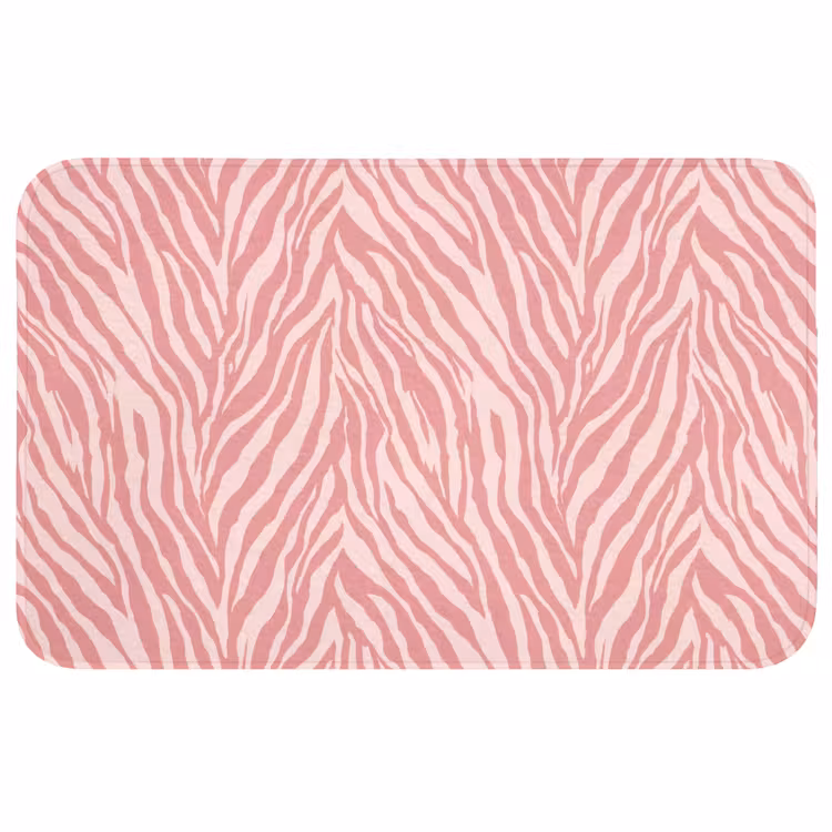 Badmat - Zebra - Print - Roze — 1
