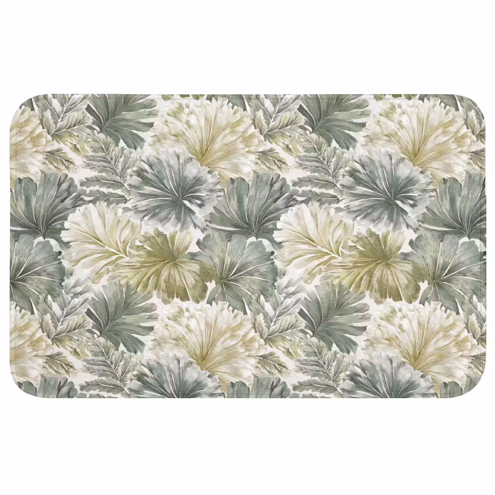Badmat - Bladeren - Botanisch - Groen — 1