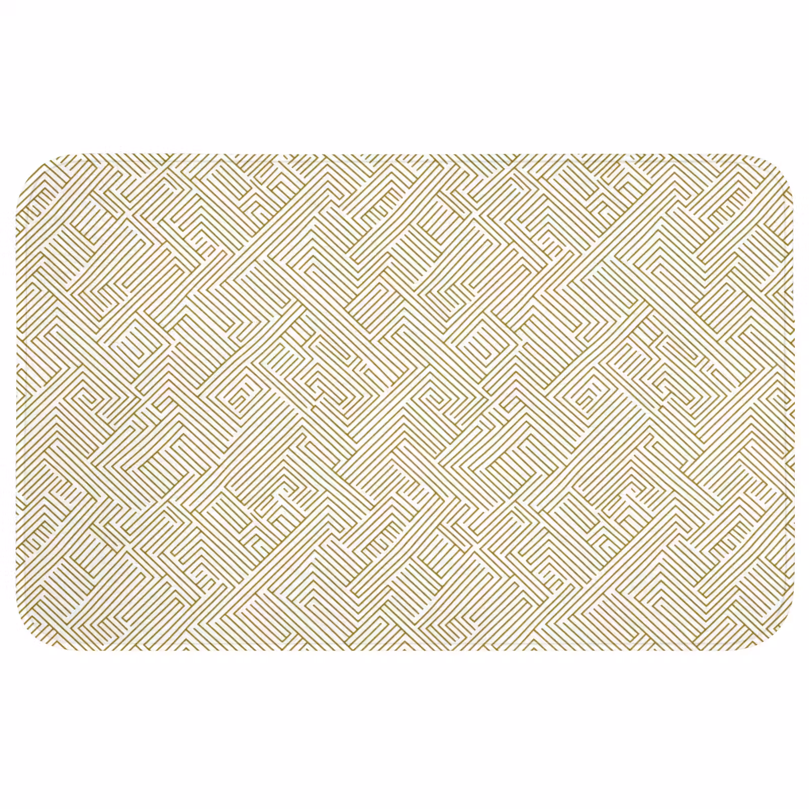 Badmat - Geometrisch - Lijnen - Groen — 1