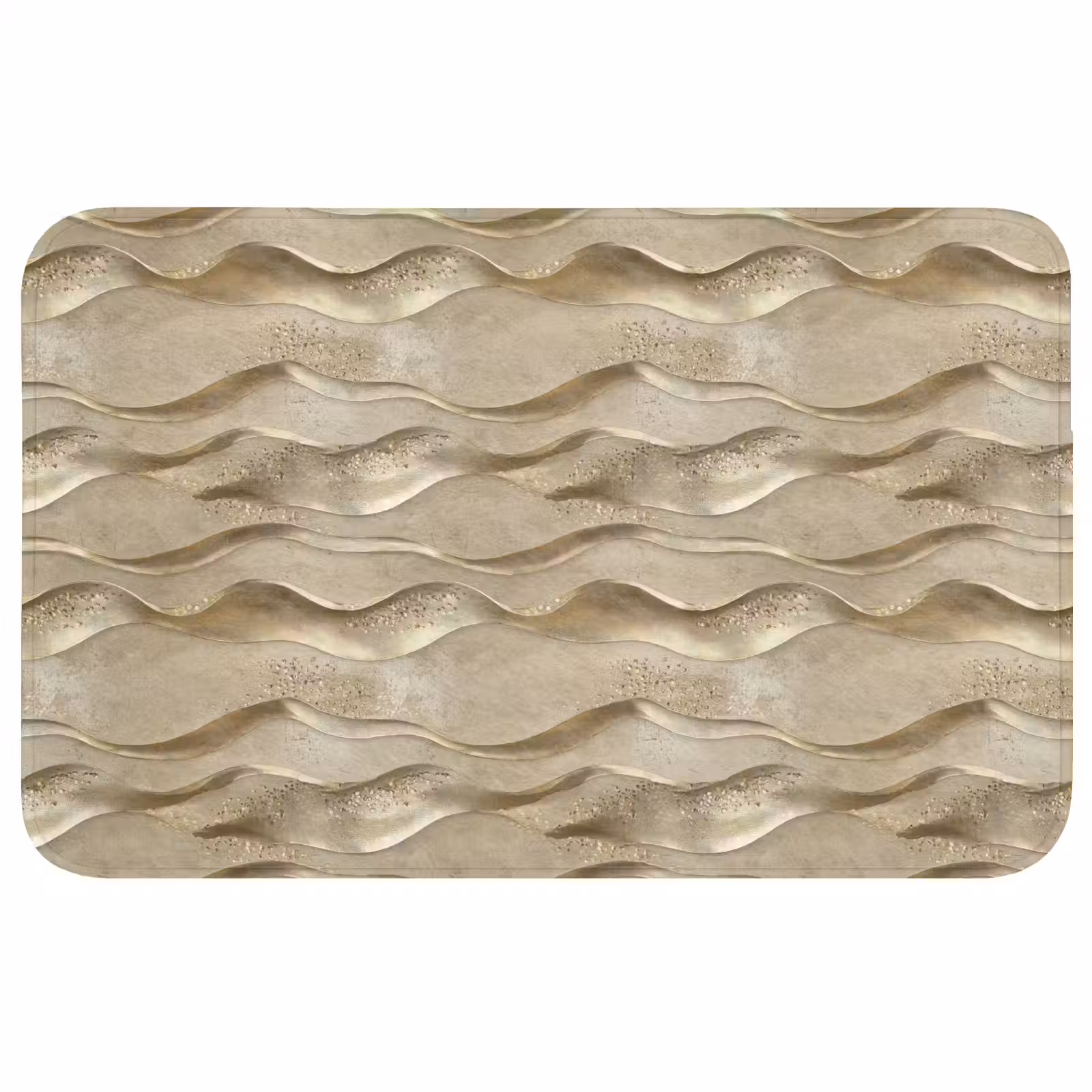 Badmat - Golven - Patroon - Goud — 1