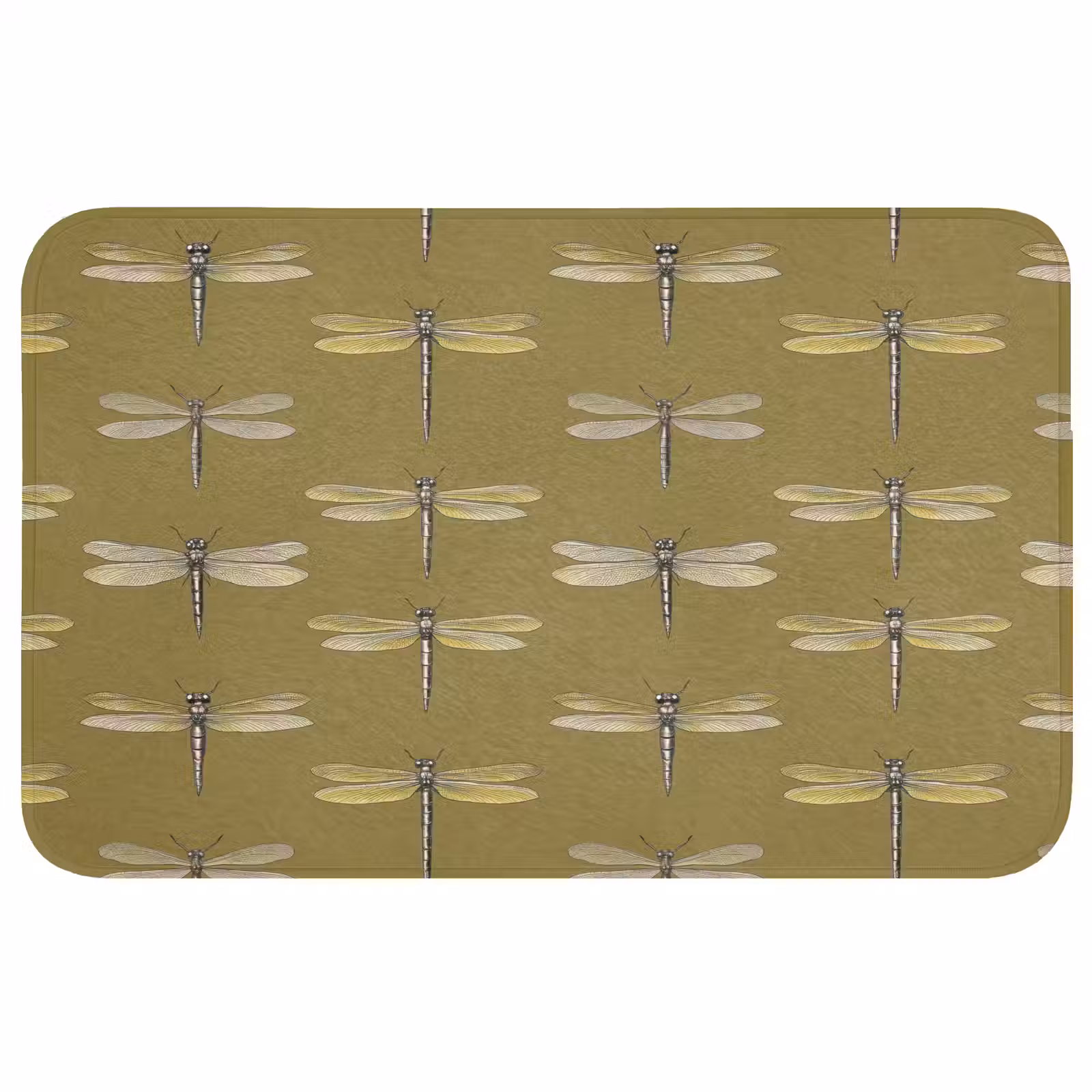 Badmat - Libellen - Patroon - Groen — 1