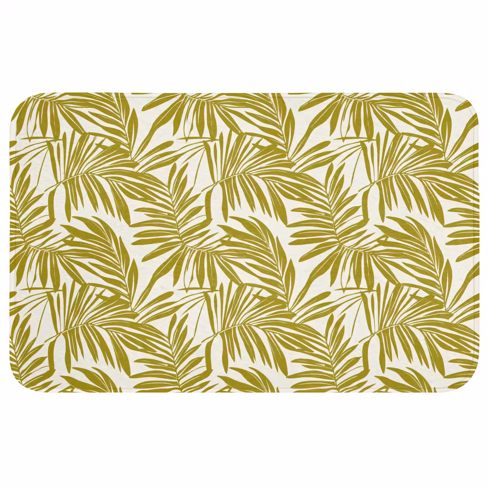Badmat - Palmblad - Patroon - Groen — 1