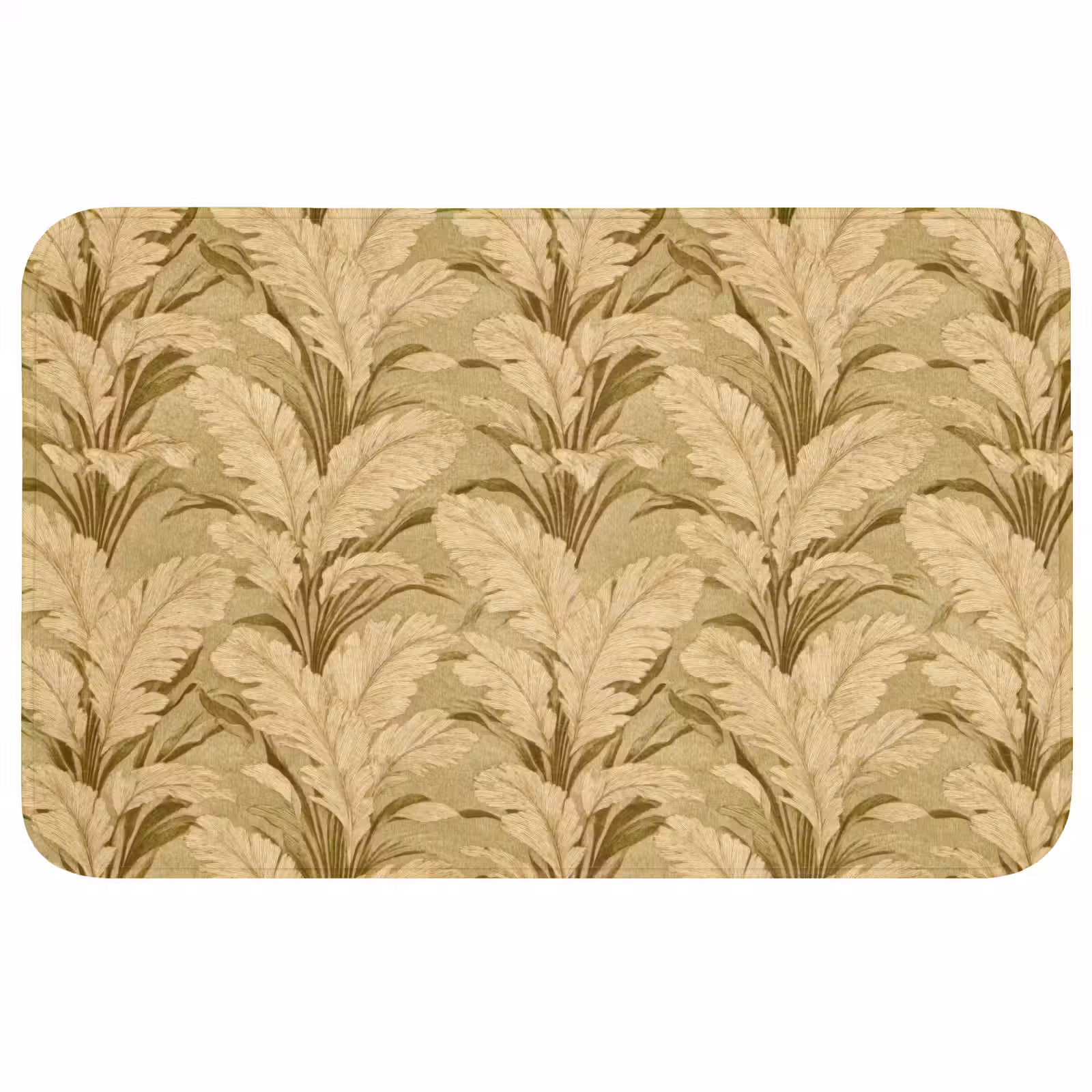 Badmat - Palmbladeren - Klassiek - Groen — 1