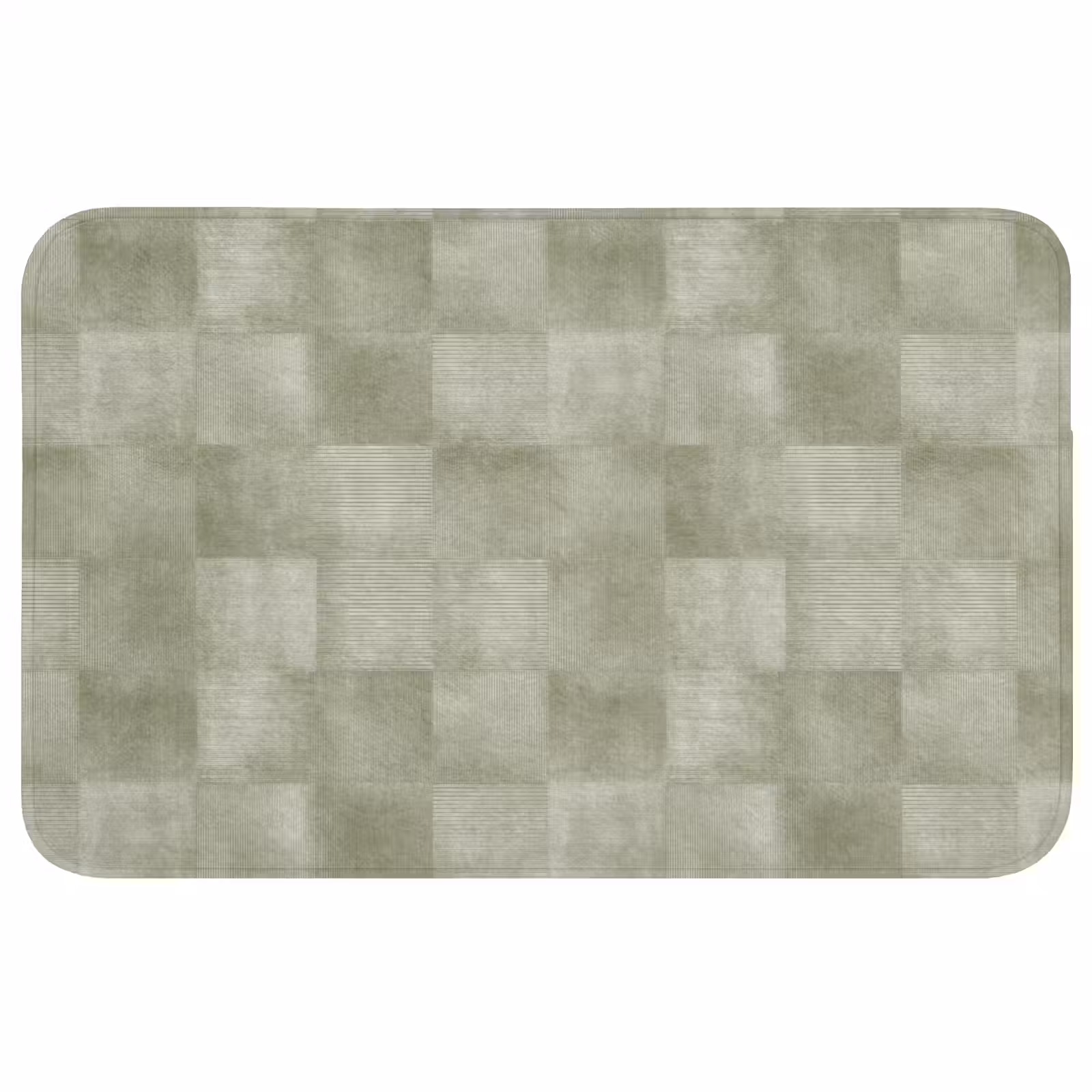 Badmat - Vlakken - Rustiek - Groen — 1