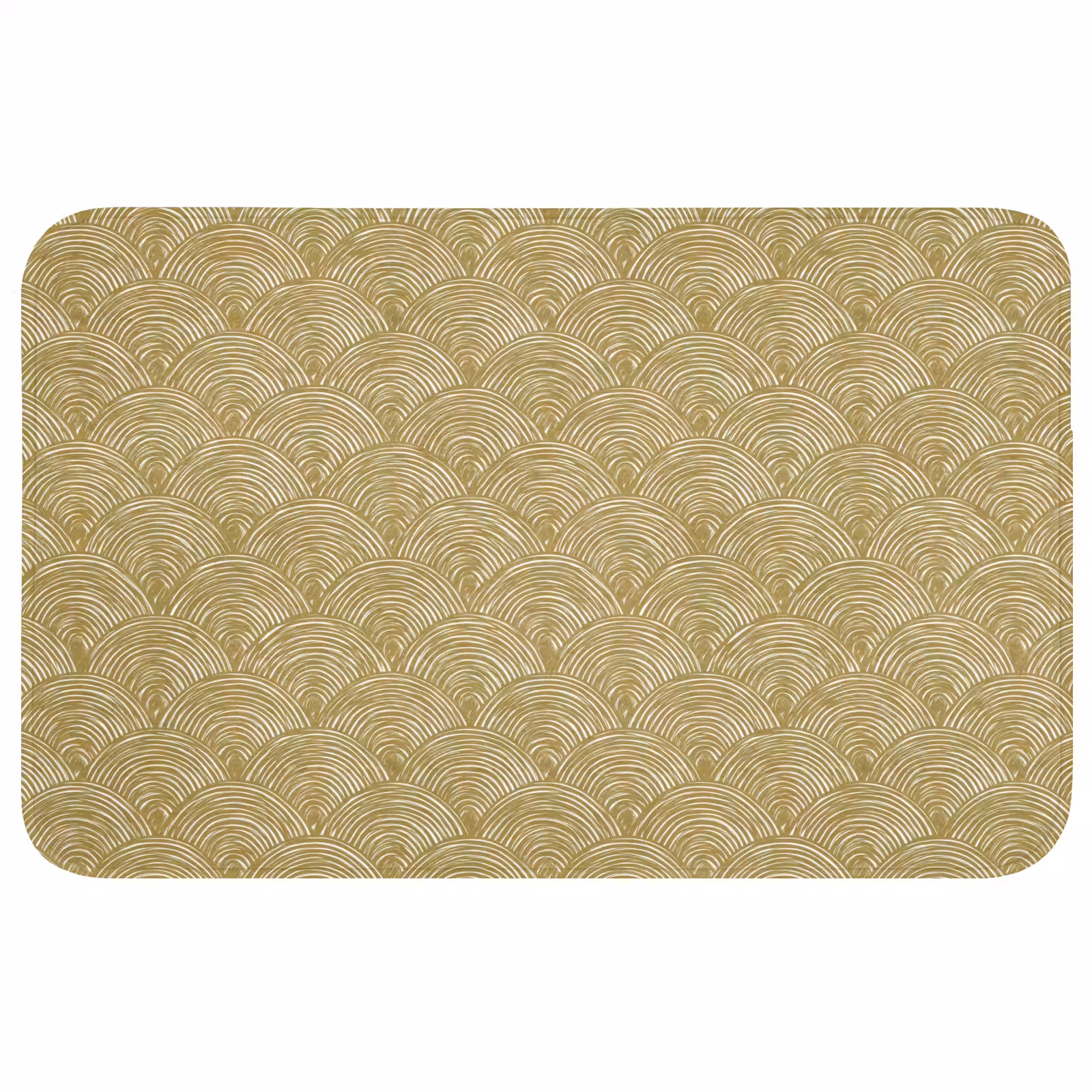 Badmat - Waaier - Geometrisch - Groen — 1