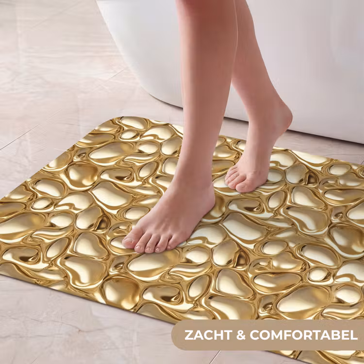 Badmat - Abstract - Modern - Goud — 5