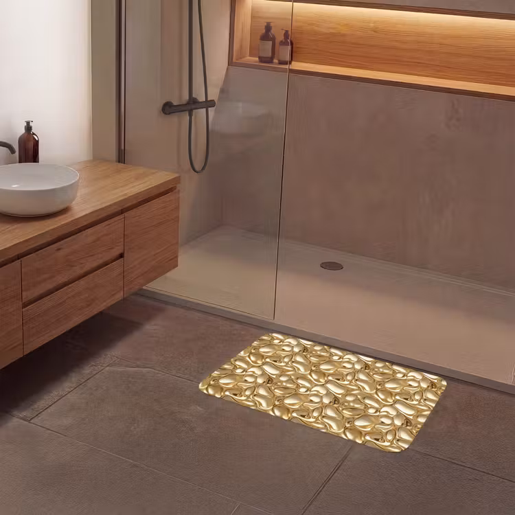 Badmat - Abstract - Modern - Goud — 6