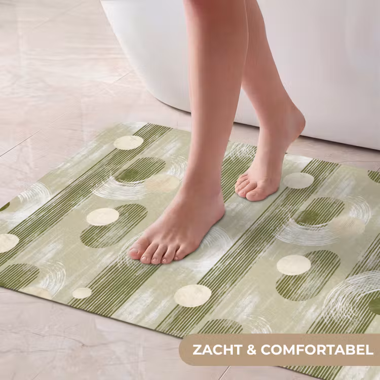 Badmat - Artistiek - Modern - Groen — 5