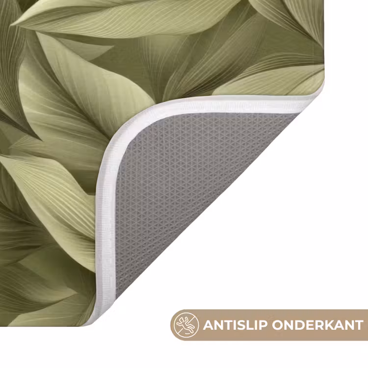 Badmat - Bladeren - Modern - Groen — 3