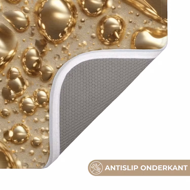 Badmat - Druppels - Organisch - Goud — 3
