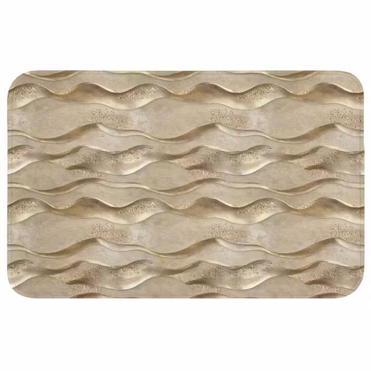 Badmat - Golven - Patroon - Goud — 1