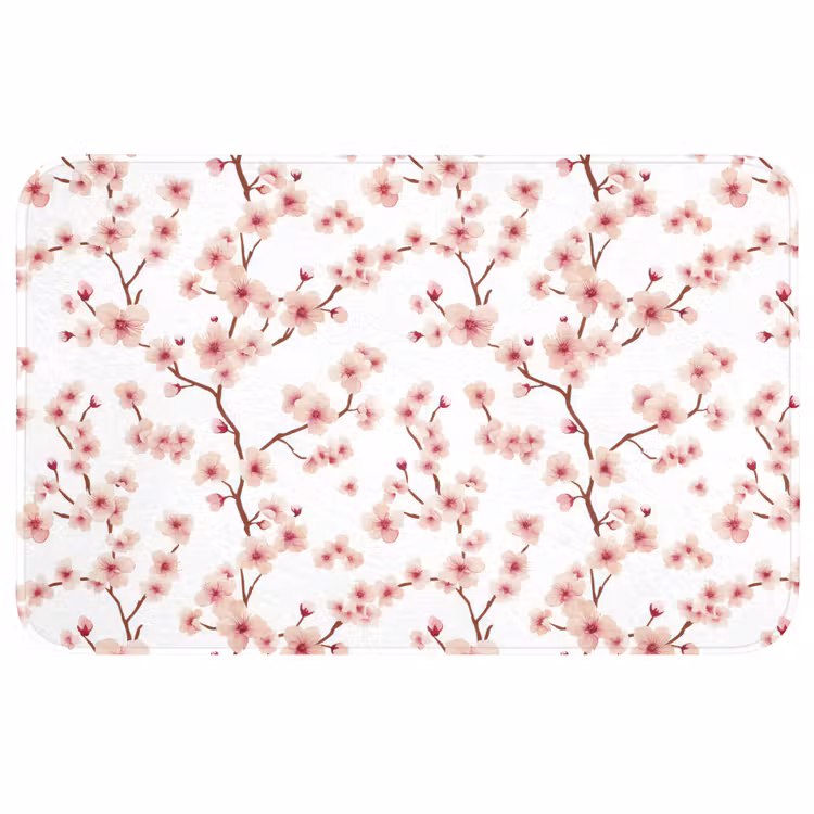 Badmat - Kersenbloesem - Takken - Roze — 1