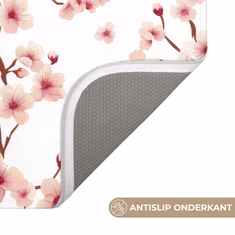 Badmat - Kersenbloesem - Takken - Roze — 3