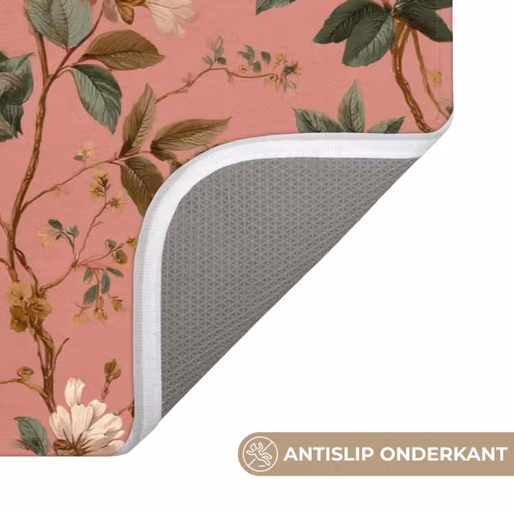 Badmat - Klassiek - Botanisch - Roze — 3