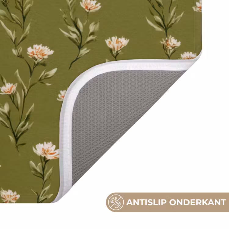 Badmat - Landelijk - Bloemen - Groen — 3