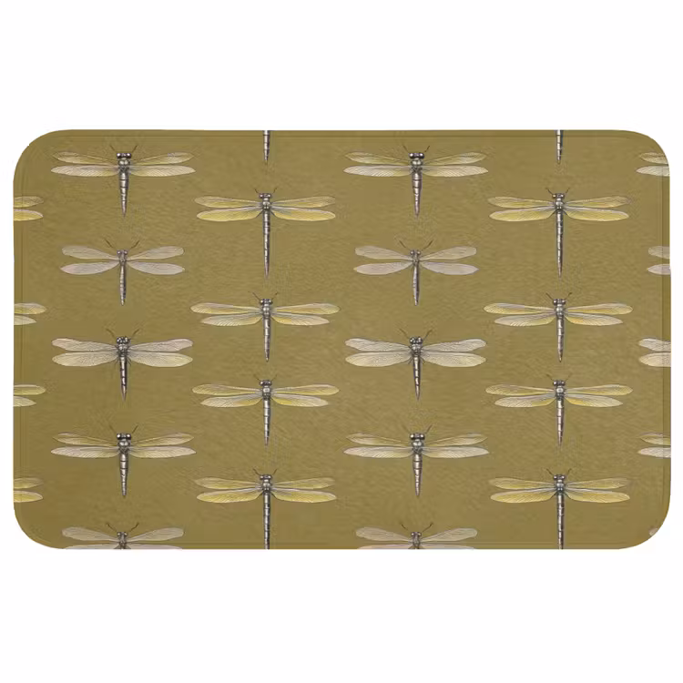 Badmat - Libellen - Patroon - Groen — 1