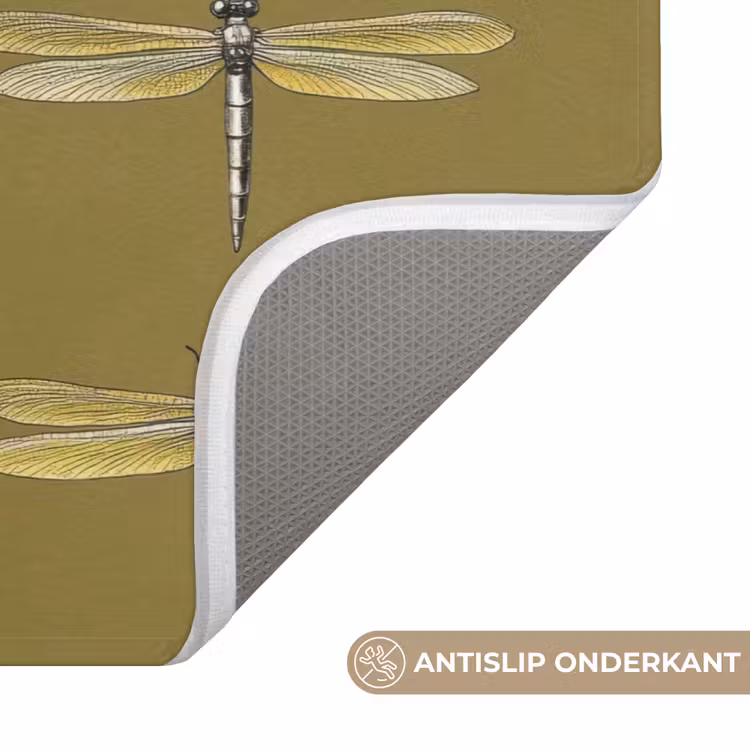 Badmat - Libellen - Patroon - Groen — 3