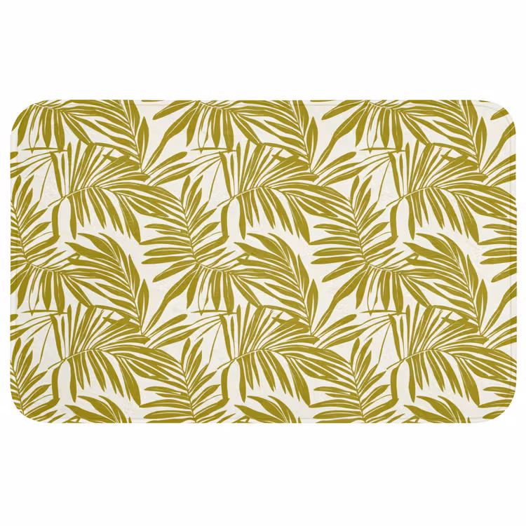 Badmat - Palmblad - Patroon - Groen — 1