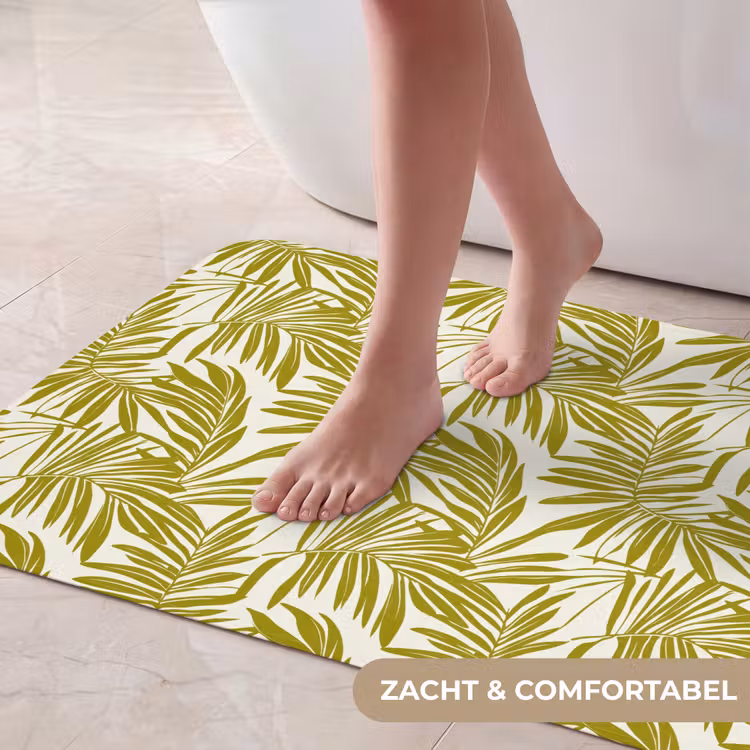 Badmat - Palmblad - Patroon - Groen — 5
