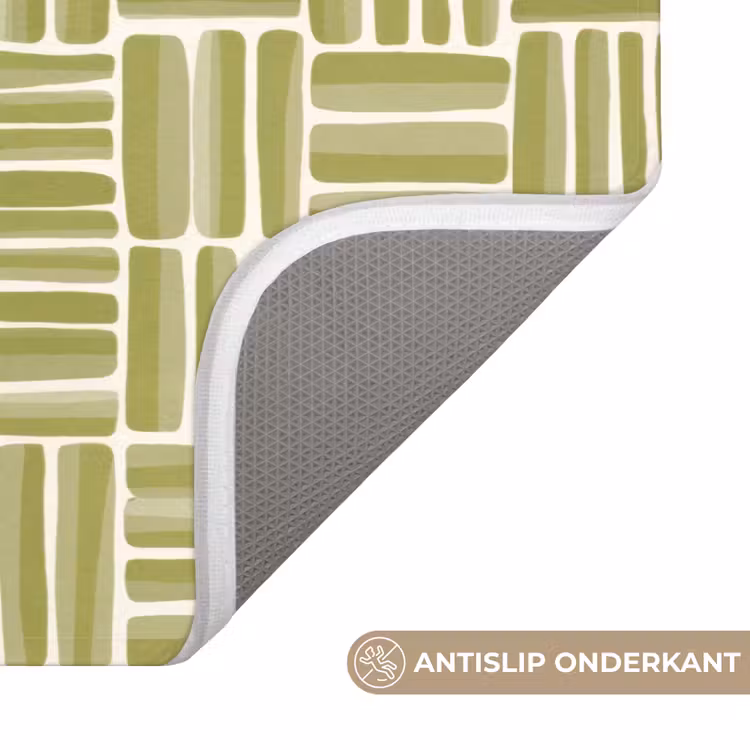 Badmat - Vlecht - Patroon - Groen — 3