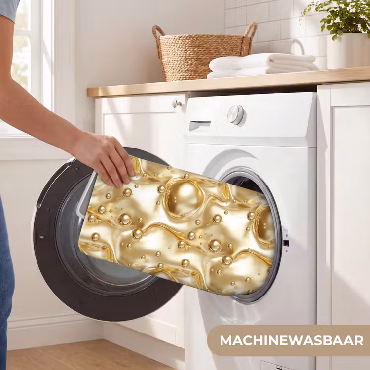 Badmat - Vloeibaar - Druppels - Goud — 7
