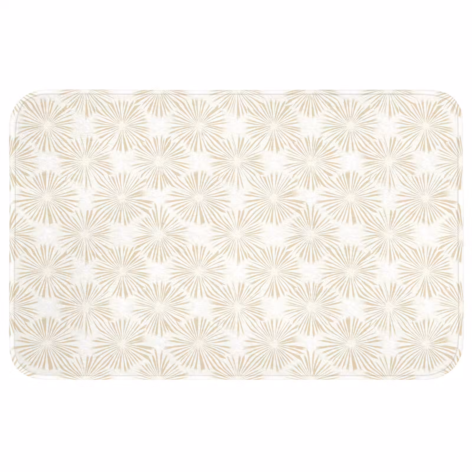 Badmat - Abstract - Motief - Beige — 1