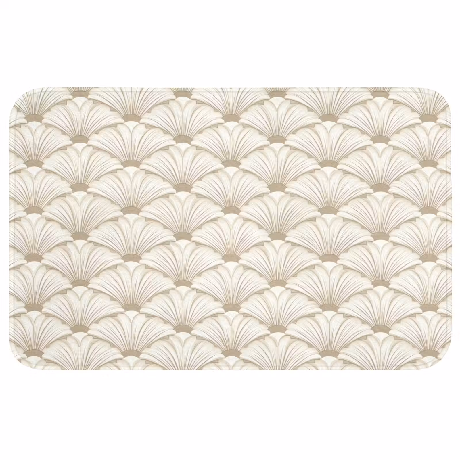 Badmat - Klassiek - Art - Beige — 1
