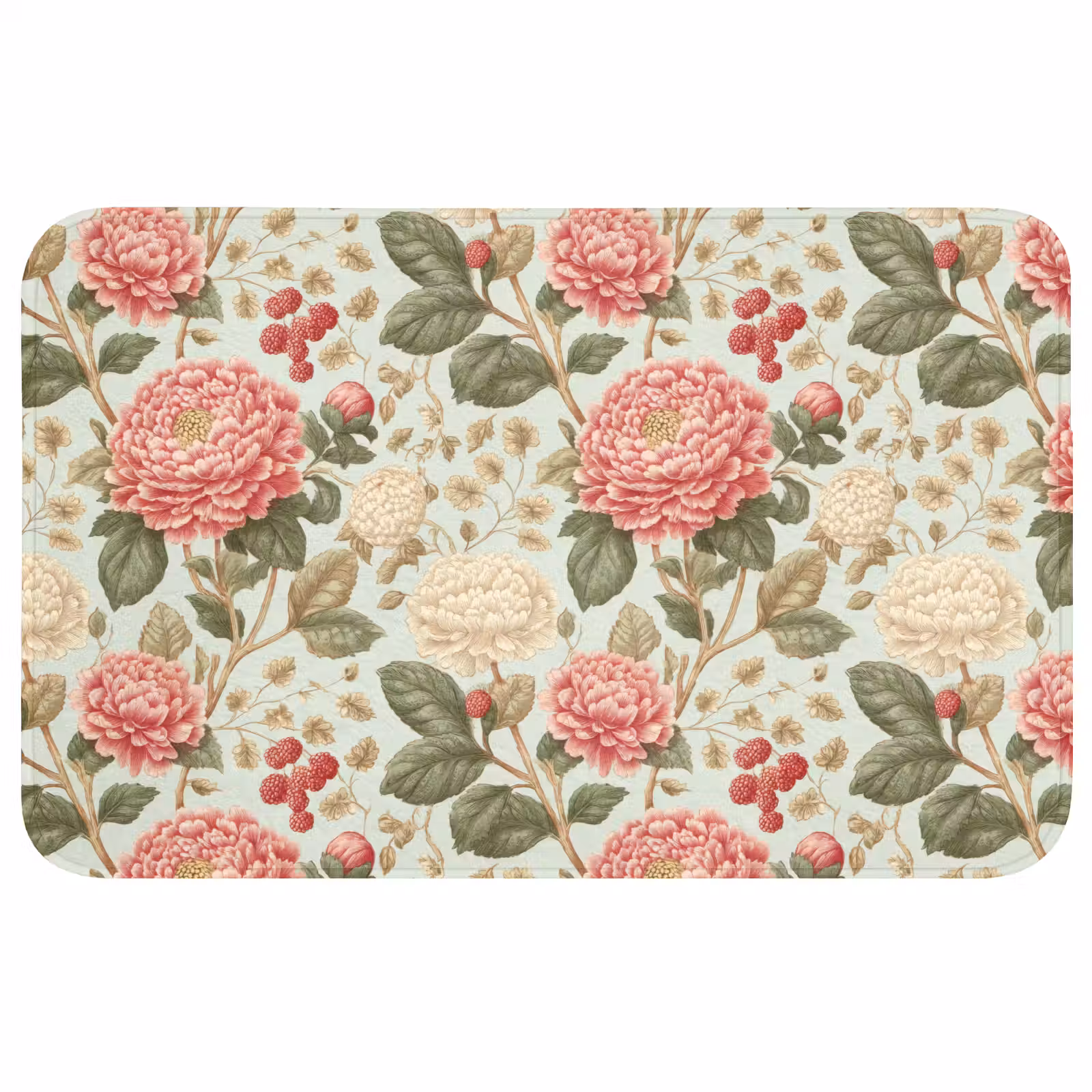 Badmat - Klassiek - Botanisch - Veelkleurig — 1