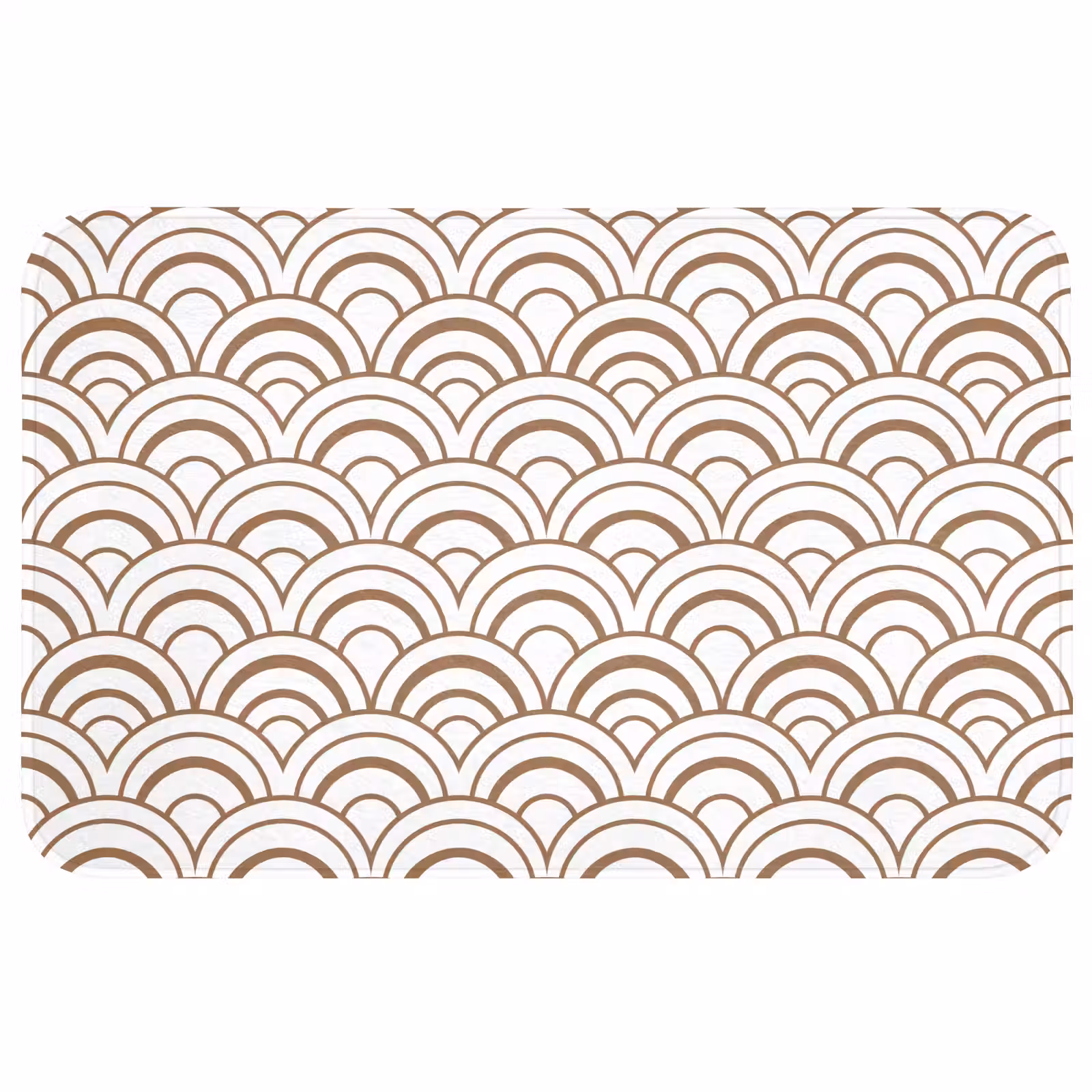Badmat - Klassiek - Motief - Terracotta — 1