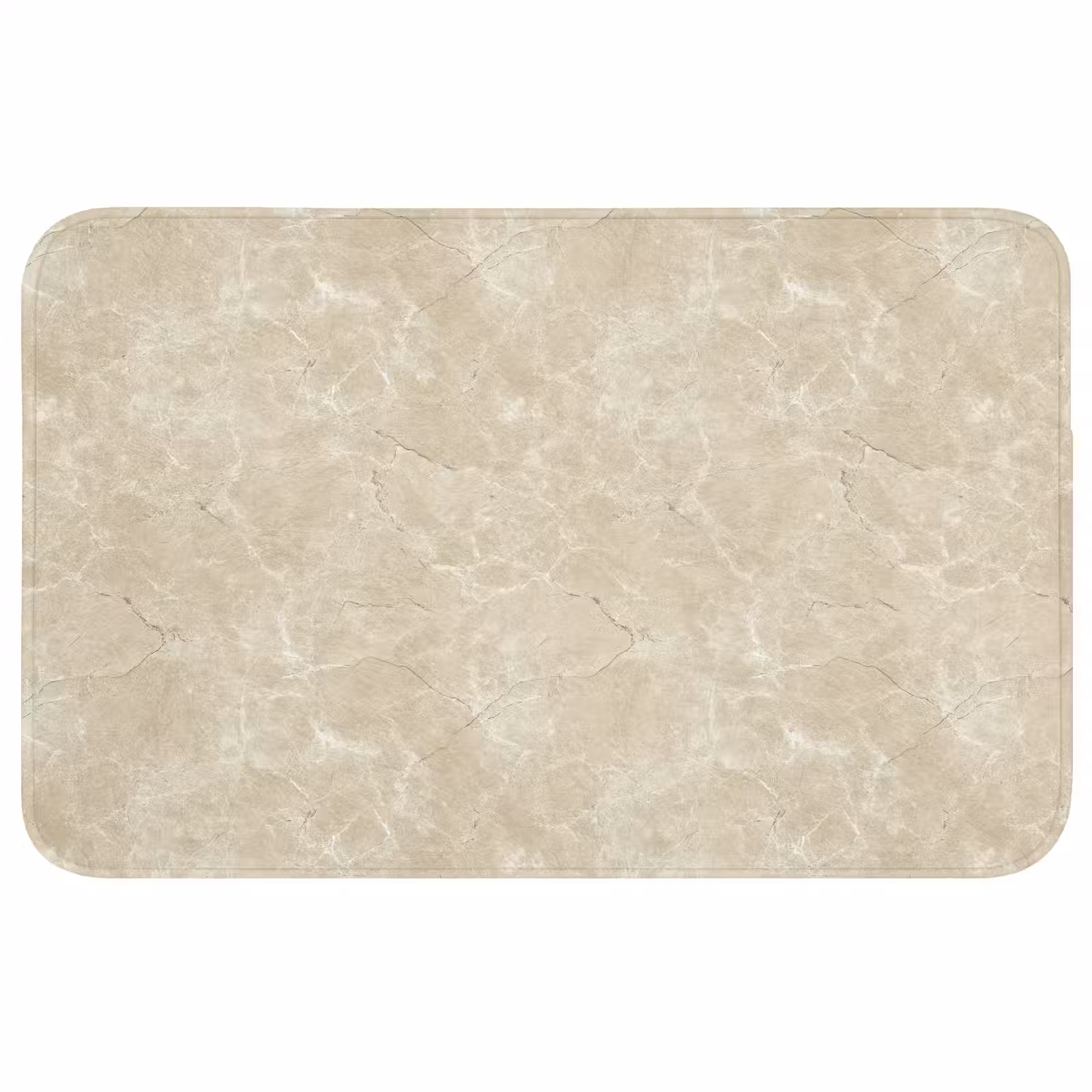 Badmat - Lichtbeige - Marmer - Diffusie adering — 1