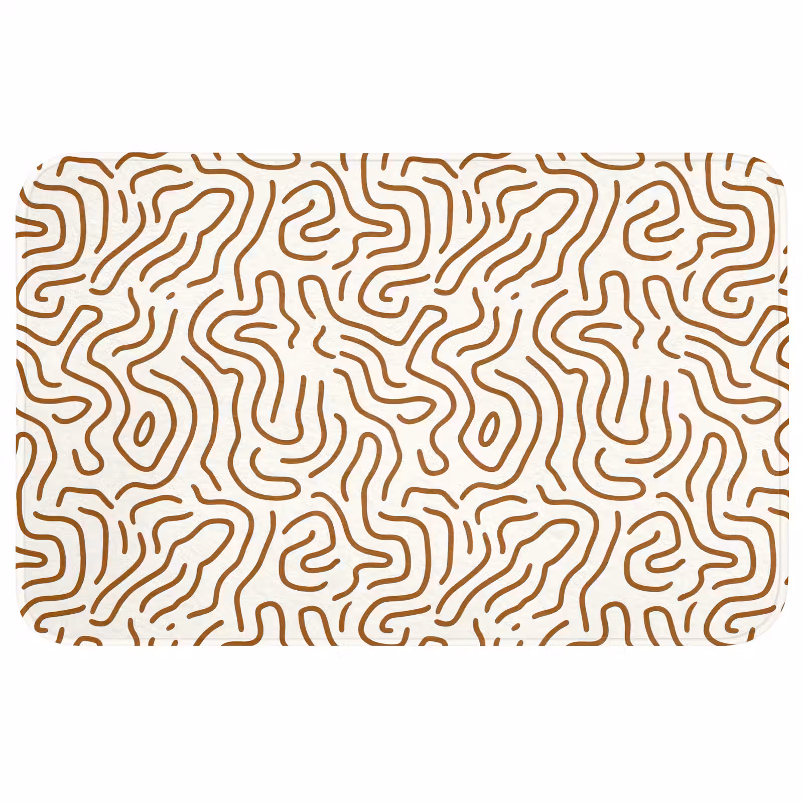 Badmat - Minimalistisch - Patroon - Terracotta — 1