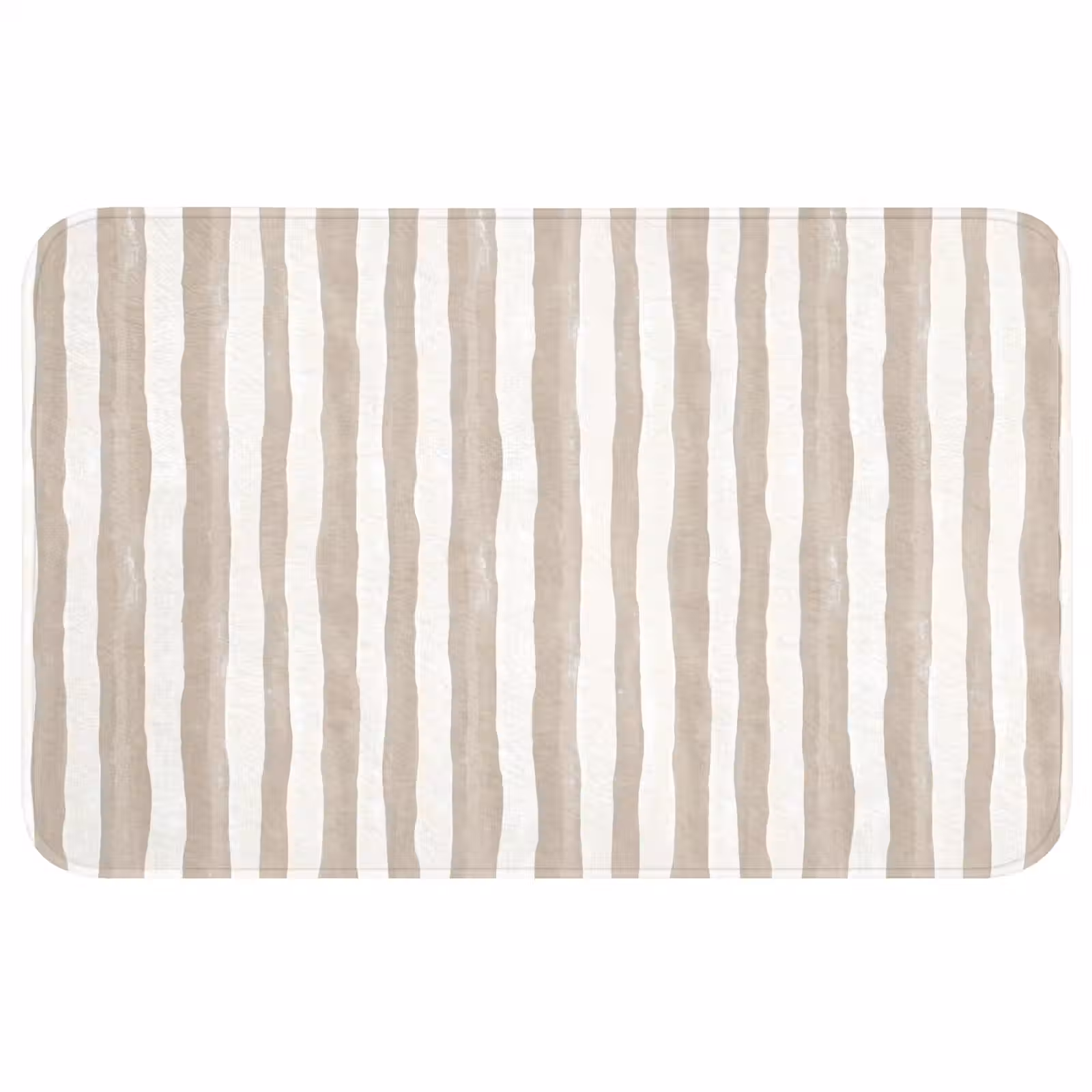 Badmat - Minimalistisch - Strepen - Beige — 1