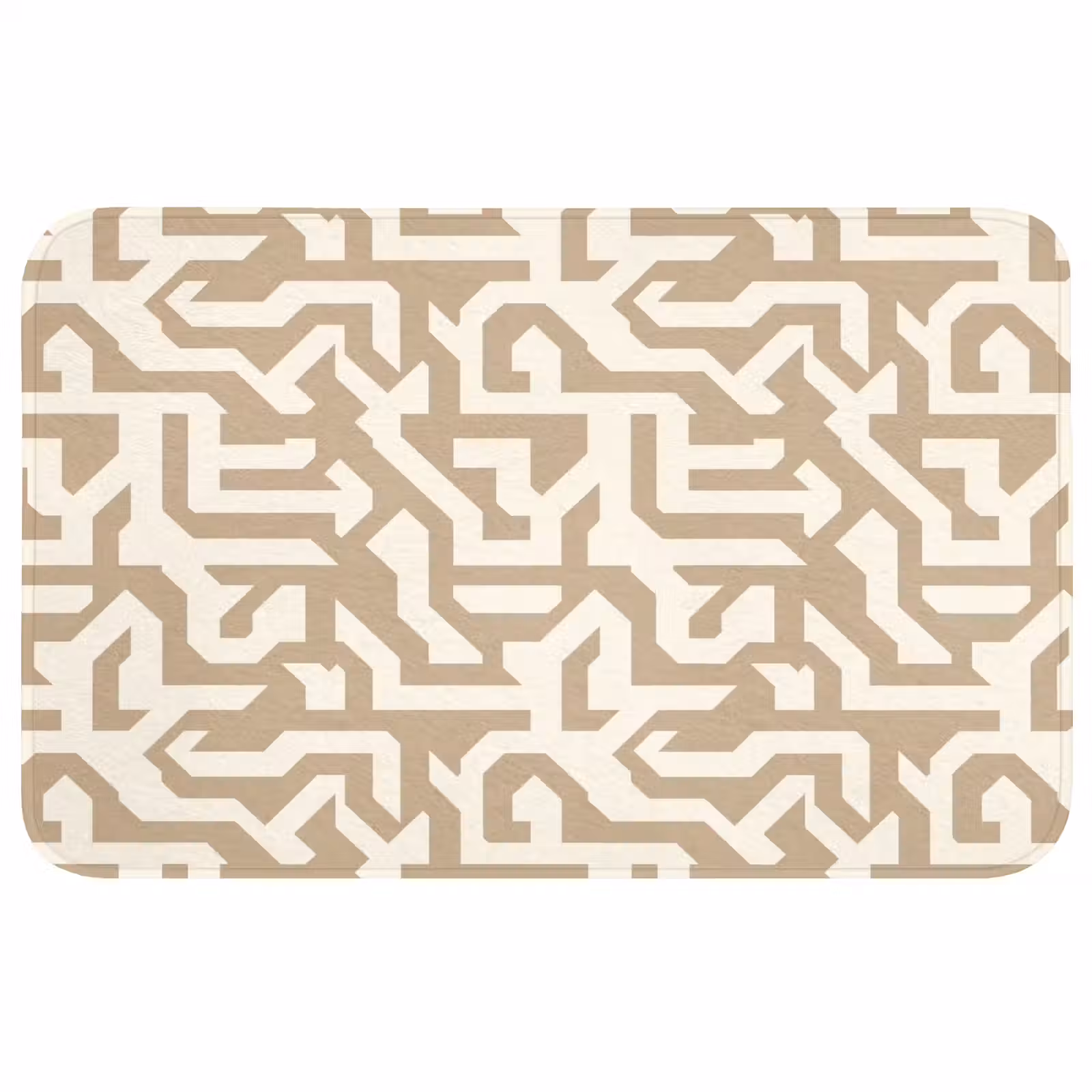 Badmat - Modern - Abstract - Beige — 1