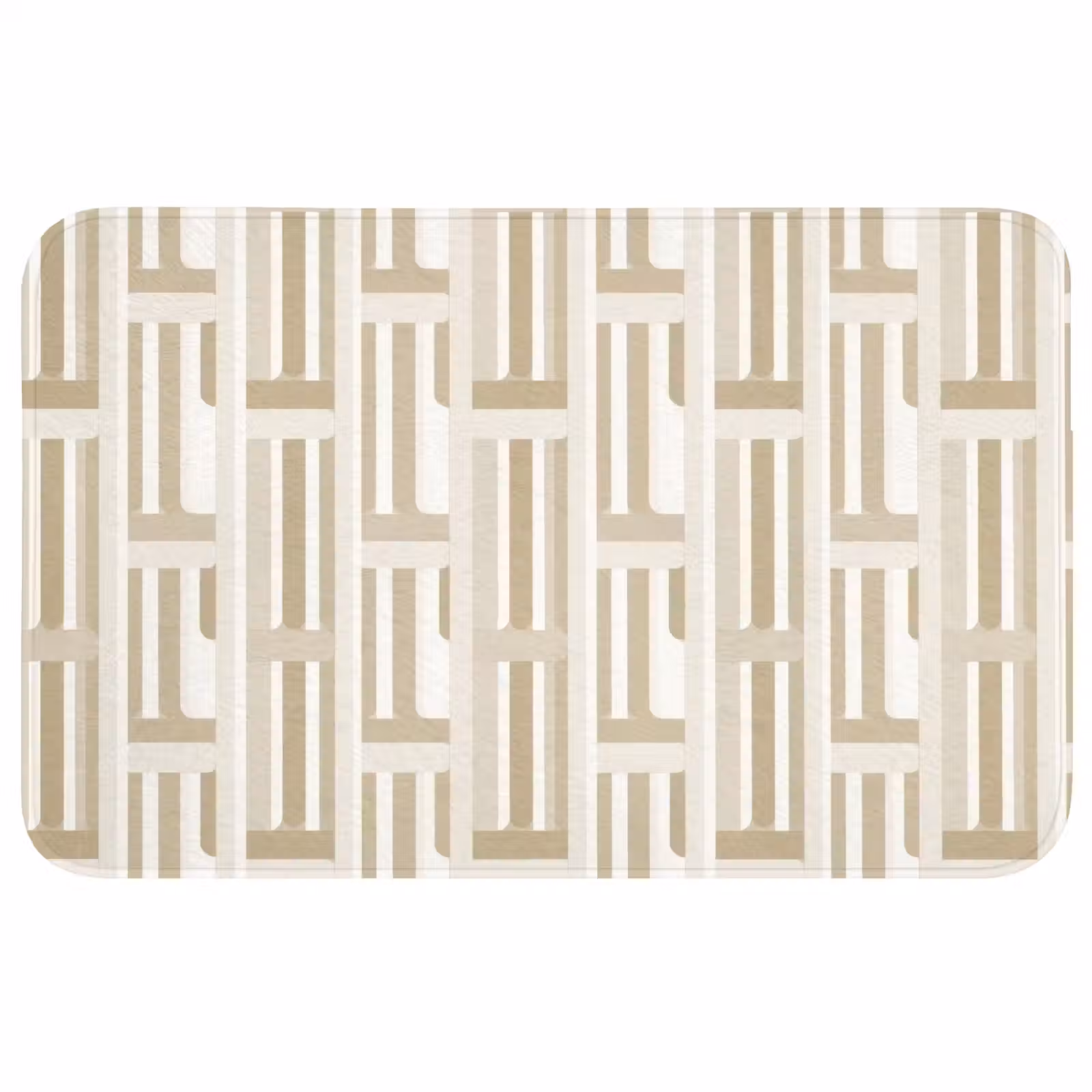 Badmat - Modern - Geometrisch - Beige — 1