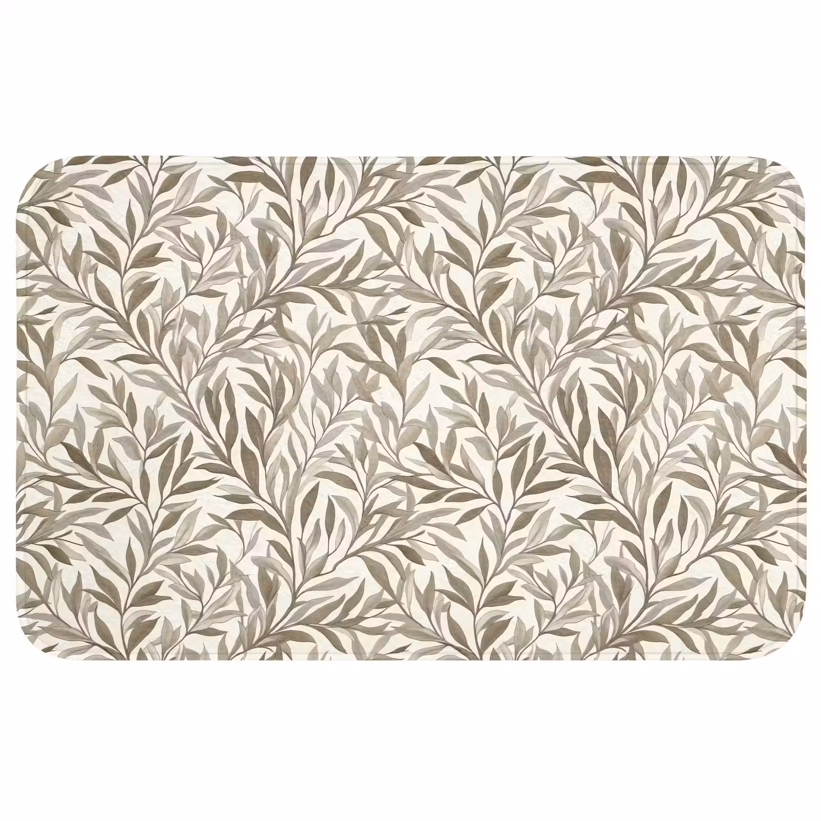 Badmat - Takken - Botanisch - Taupe — 1