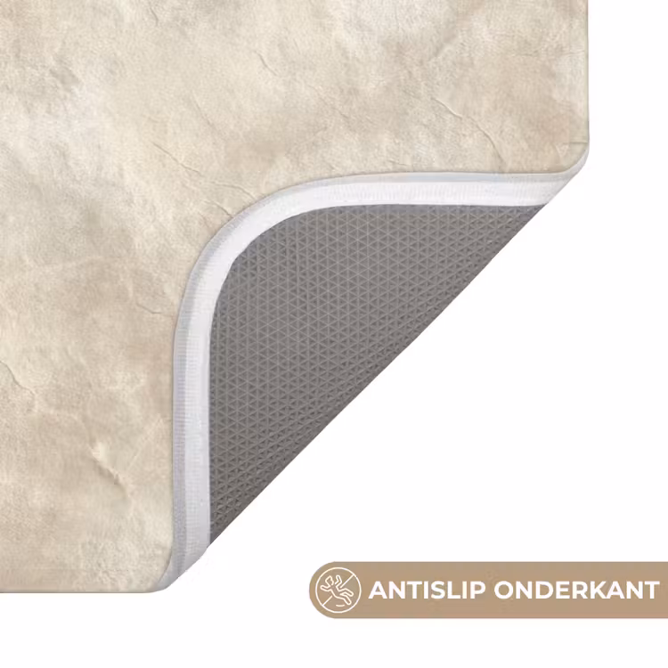 Badmat - Beige - Reliëfstructuur - Natuursteen — 3