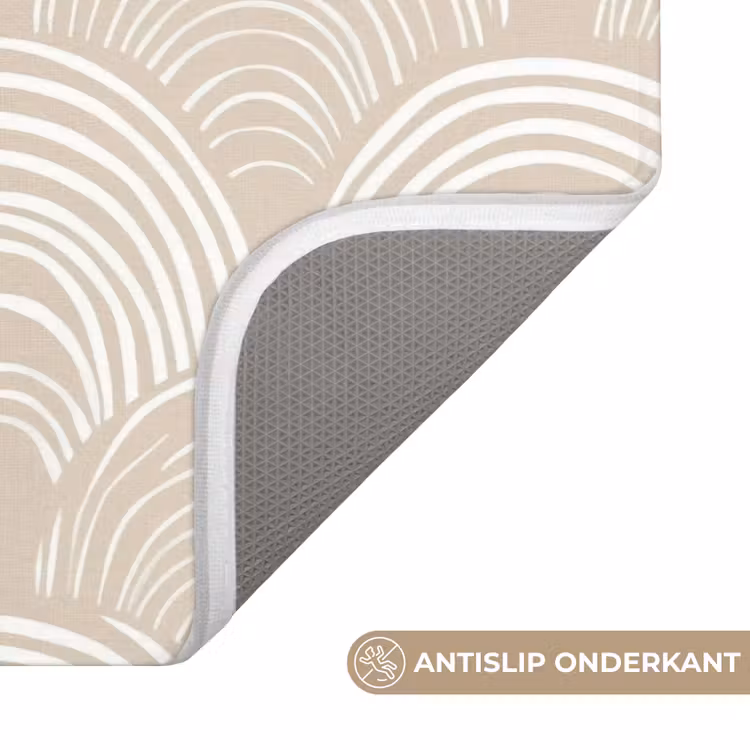 Badmat - Golven - Structuur - Beige — 3