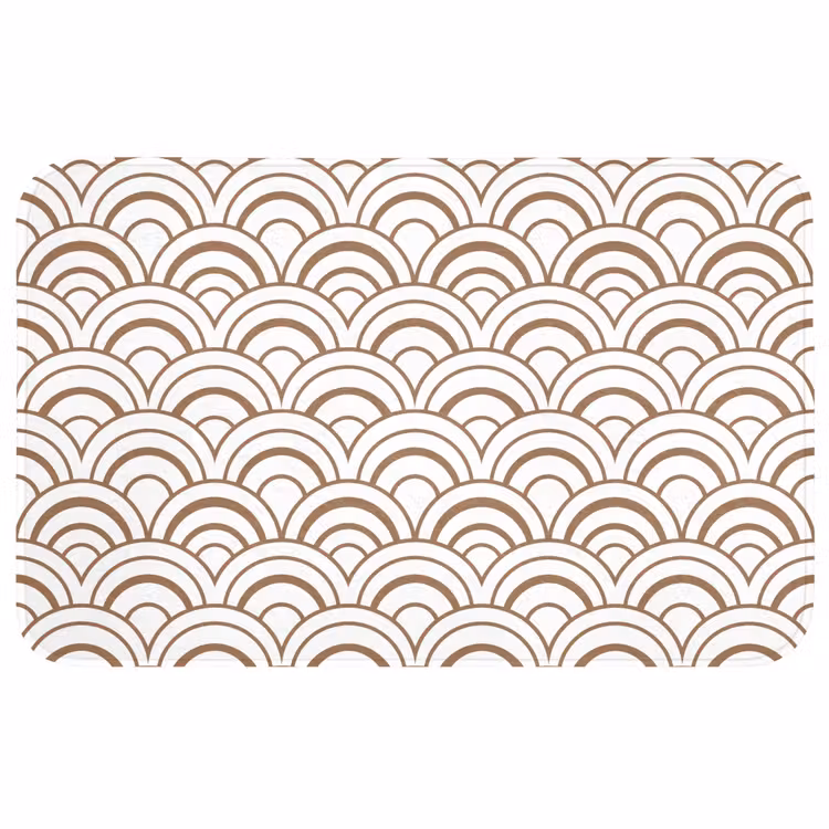 Badmat - Klassiek - Motief - Terracotta — 1